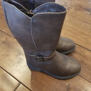 Oshkosh Toddler girls brown riding boots size 9.